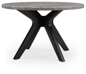 Glinari - Taupe / Black - 5 Pc. - Dining Room Table