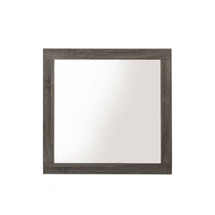 Mirror NOT Beveled Edge (3mm Thick) Wooden Trim Frame Shape: Square Orientation: Portrait/Landscape<br/><br/><b>Product Features</b><ul><li>Case: 1Pc/1Ctn</li><li>Finish: Rustic Gray Oak</li><li>Style: Transitional</li><li>Materials: Wood, Veneer, Composi