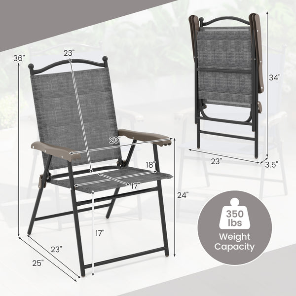 This is folding chair which is a perfect choice for your home  yard. Â  Made of steel frame  this lounge chair is durable and sturdy. The textile fabric material surface is UV  stain  crack  water and split resistant for extra durability  and you can easy