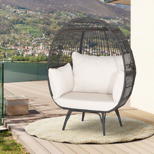 Ship in 2 boxes (box 1 includes screws)  may not arrive on the same day<br>Extra-wide opening for ample overhead expanse<br>Wrap you in a cozier structure thanks to its egg shape<br>Large space for you to curl up<br>Sturdy metal frame for 450 lbs max load