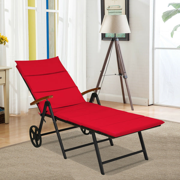 Do you want to enjoy the baptism of the sun on the wide sandy beach? This outdoor rattan lounges is perfect choice for your sunbathing and outdoor enjoyment. Â  This rattan lounge chair is made of high quality PE rattan and aluminum frame  holding up to 3