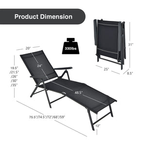 5 backrest angles and 2 footrest positions to meet various needs<br>Breathable and wearable seat fabric brings much comfort<br>Ergonomic design brings relaxation to your journey<br>Steel frame is not easy to rust and are of high durability<br>Stable trian