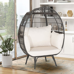 Ship in 2 boxes (box 1 includes screws)  may not arrive on the same day<br>Extra-wide opening for ample overhead expanse<br>Wrap you in a cozier structure thanks to its egg shape<br>Large space for you to curl up<br>Sturdy metal frame for 450 lbs max load