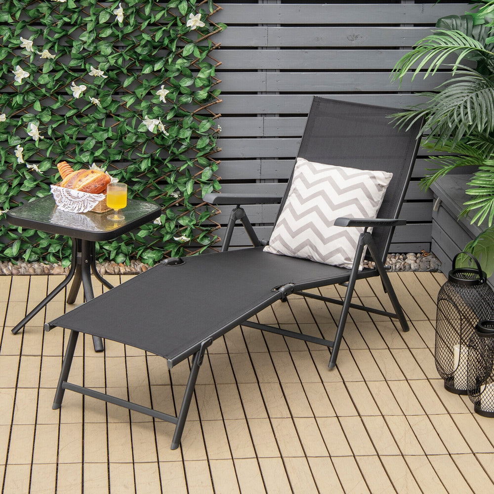 5 backrest angles and 2 footrest positions to meet various needs<br>Breathable and wearable seat fabric brings much comfort<br>Ergonomic design brings relaxation to your journey<br>Steel frame is not easy to rust and are of high durability<br>Stable trian