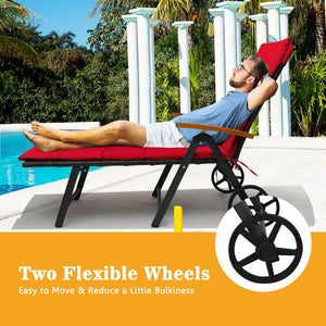 Do you want to enjoy the baptism of the sun on the wide sandy beach? This outdoor rattan lounges is perfect choice for your sunbathing and outdoor enjoyment. Â  This rattan lounge chair is made of high quality PE rattan and aluminum frame  holding up to 3
