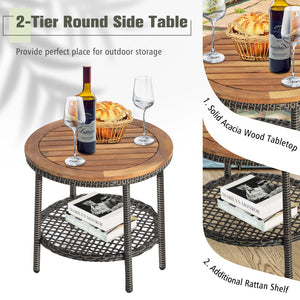 Come to have a satisfying relax with the 3-piece patio rattan sofa set. Â  The ergonomic seat with cozy backrest and curved armrests will make you fully relaxed and get rid of your tiredness and stress. The soft seat and back cushions make the seat more c