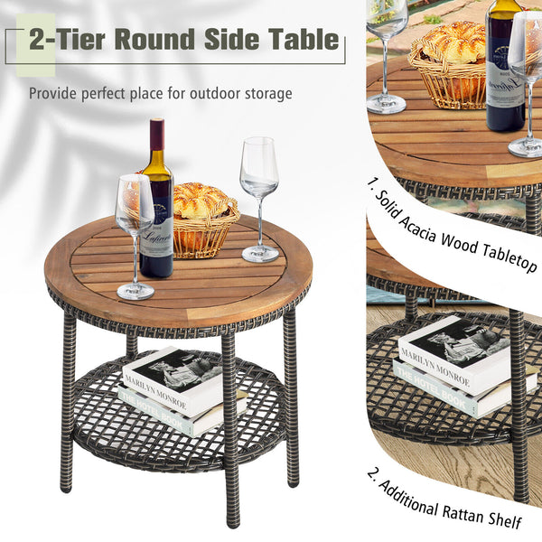 Come to have a satisfying relax with the 3-piece patio rattan sofa set. Â  The ergonomic seat with cozy backrest and curved armrests will make you fully relaxed and get rid of your tiredness and stress. The soft seat and back cushions make the seat more c