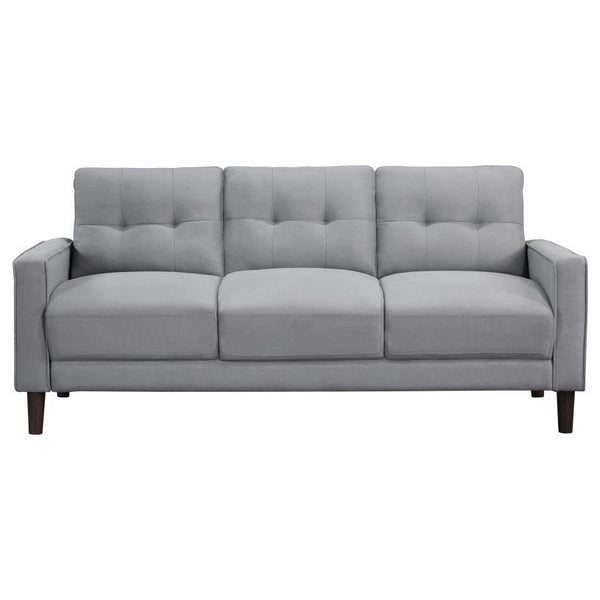 Bowen - Upholstered Track Arm Tufted Sofa - Gray