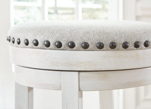 Valebeck - White / Black - UPH Swivel Stool