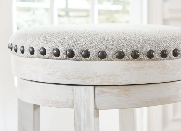 Valebeck - White / Black - UPH Swivel Stool