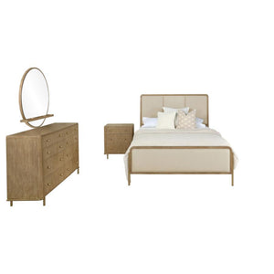  framed by a wire-brushed wood finish that enhances the beauty of rubber