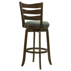 Murphy - Wood Pub Height Swivel Bar Chair - Hunter Green