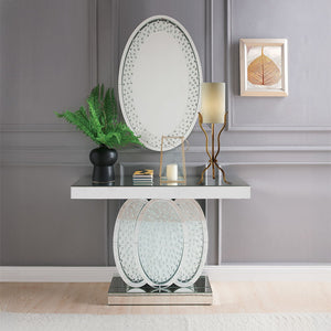  Trim: 4mm Clear Glass with Faux Crystal Inlay: Mirror