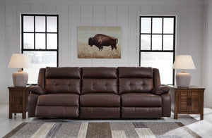 Punch Up - Walnut - 3-Piece Power Reclining Sectional Sofa