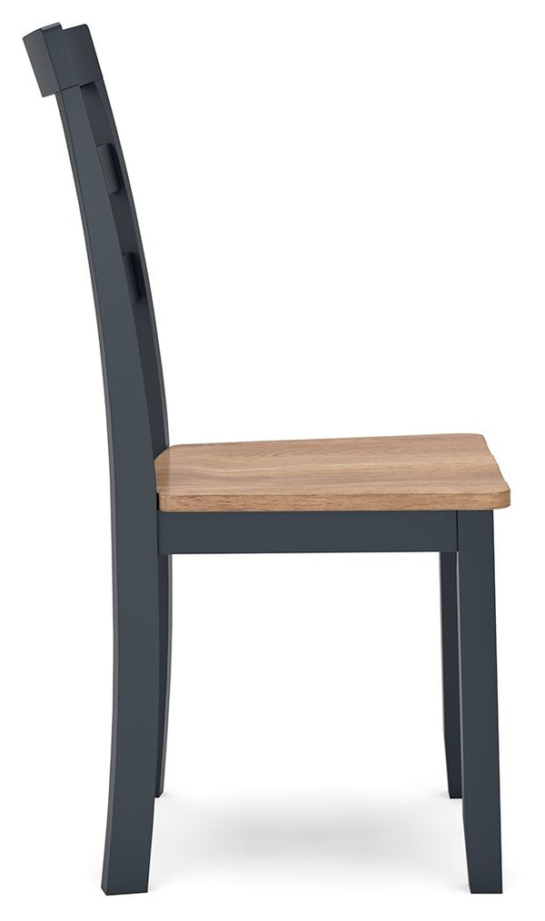Gesthaven - Natural / Blue - Dining Room Side Chair (Set of 2)