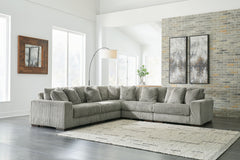 Plush and posh. Showcase your eye for on-trend texture with the statement-making cord upholstery of this sectional. Its stunningly soft fabric entices in a warm neutral hue, complementing contemporary color palettes. Sink into the cushions and plan to sta