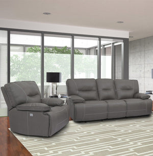 Spartacus - Power Reclining Sofa And Recliner - Haze