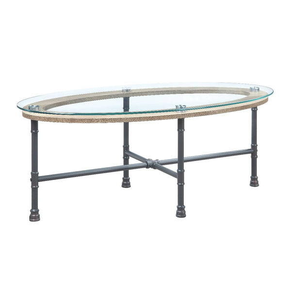  Dark - 47-"<br/><br/><b>Product Features</b><ul><li>KD</li><li>Water Pipe Style</li><li>Tempered Glass Table Top</li><li>Metal Frame</li><li>Case: 1Pc/1Ctn</li><li>Finish: Clear Glass & Sandy Gray Finish</li><li>Style: Indu