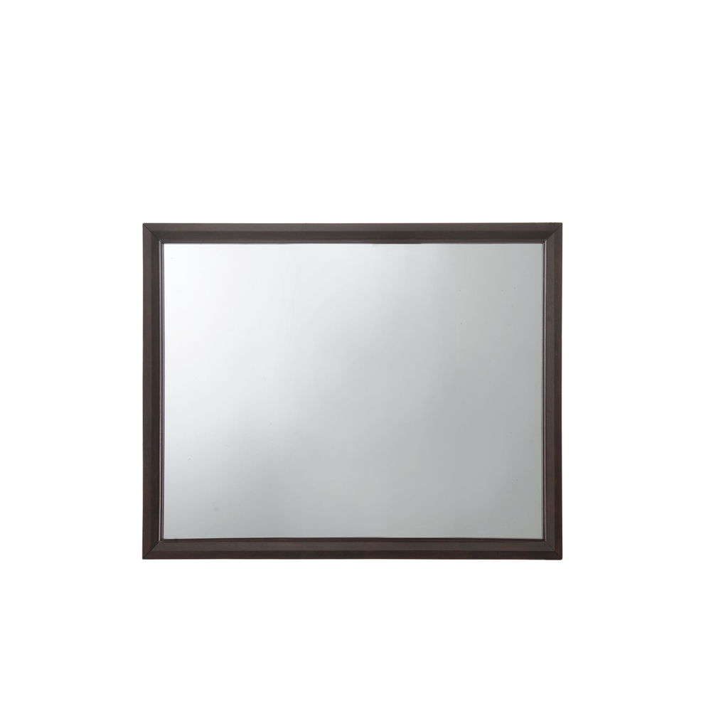 The Madison casual mirror in espresso finish is the perfect accent for your master bedroom. The generous sized mirror in rectangular frame will help you get ready for the day.<br/><br/><b>Product Features</b><ul><li>Case: 1Pc/1Ctn</li><li>Finish: Espresso