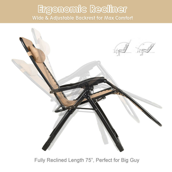 This recliner will be a perfect choice to have a nap in hot summer or enjoy the sunshine. Â  The cool and breathable fabric will never make you sultry even in summer. Its waterproof and sun-resistant performances allow you to place it outdoor with no worr