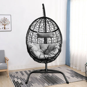 Rugged frame ensure the stability<br>Combined with non-slip pads for increased stability<br>Comfortable pillow and cushion are included for enhanced comfort<br>Safety hook and hanging chain provide better balance<br>Widely used indoor or outdoor<br>Relax 