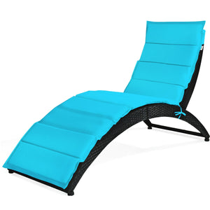 Durable PE rattan and stable steel frame for a long time using <br>Spacious and thick cushion for a comfortable seating experience <br>The cushion is fastened tightly on the lounge chair with rope <br>Ergonomic curve is better for relaxing your body <br>Q