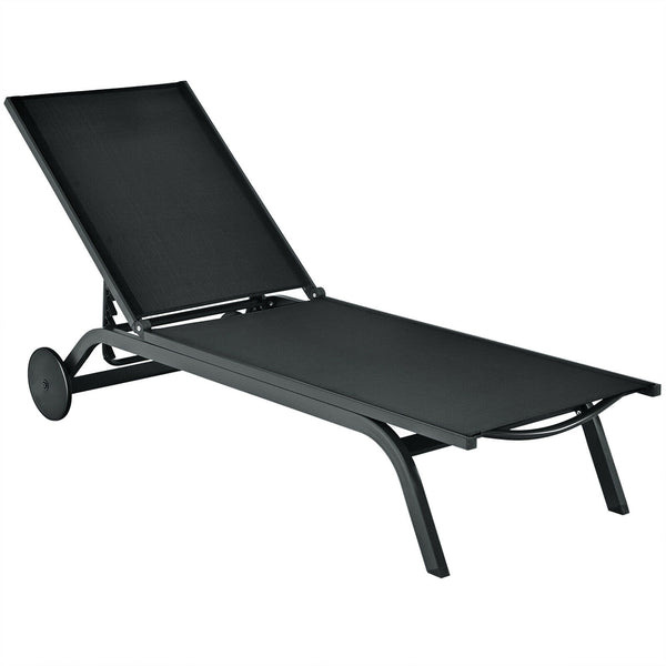 Are you looking for a chaise lounge to take a nap on the balcony  backyard or garden? Come and check out this adjustable lounge chair! Â  The adjustable backrest of chaise lounge with six positions will satisfy your different needs of reading  lying and s