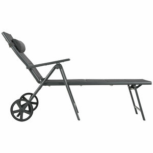 This cotton-padded patio chaise lounge chair is really utility and functional in your daily life. Â  With our lounge chair  you can do multiple outdoor activities  like fishing  sunbathing or taking a nap. The adjustable backrest helps you find out the mo