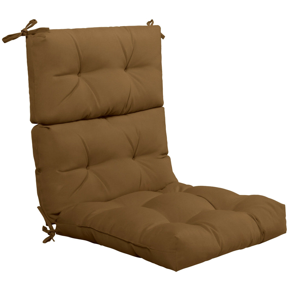 Superior sponge offers comfortable and soft sitting experience for you <br>Woven suede bedford cord provides smooth feeling and extra comfort <br>Convenient for you to suit different furniture with three-fold design <br>High quality string ties are not ea