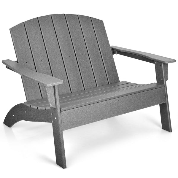 Ample seating space allows 2 people to sit together<br>Come with strong loading capacity up to 660 lbs<br>Ensure strong stability with sturdy triangular structure<br>Weather-resistant HDPE material and 304 stainless steel screws for outdoor durability<br>