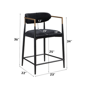 Jaramillo - Counter Height Chair - Black