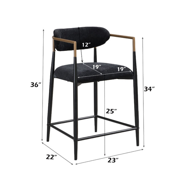 Jaramillo - Counter Height Chair - Black