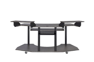  this Eleazar Music Recording Studio Desk provides excellent functionality and versatile organizing options. With an extensive desk top design