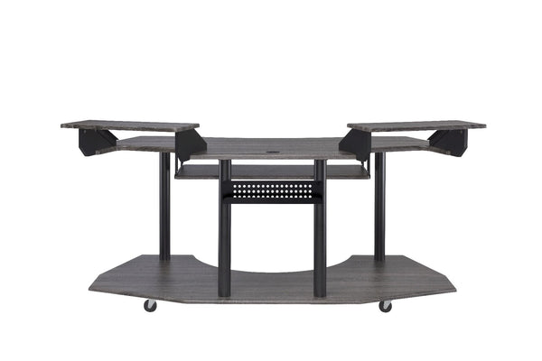 this Eleazar Music Recording Studio Desk provides excellent functionality and versatile organizing options. With an extensive desk top design
