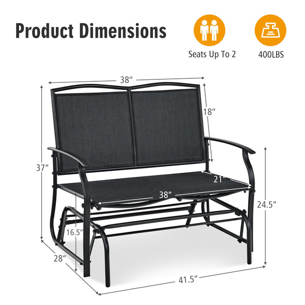 Don't place it outside in rainy days <br>Simple  Functional And Stylish <br>Sturdy  Firm And Durable to keep a long time use <br>Comfortably Seats For Two People <br>Offers Comfortable And Relaxation <br>Suitable For Both Indoor And Outdoor <br>4 Fixed Ch