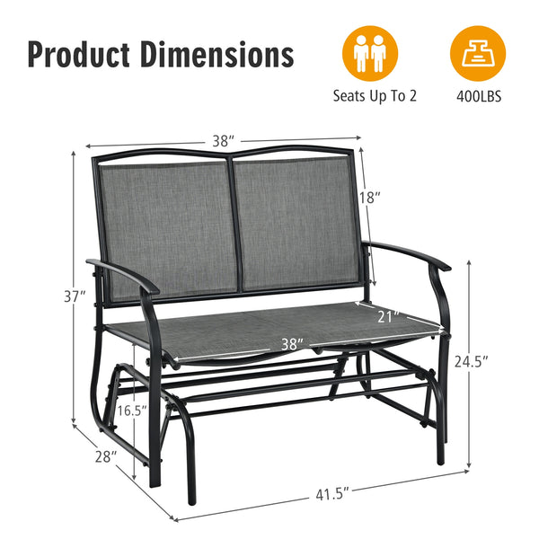 Don't place it outside in rainy days <br>Simple  Functional And Stylish <br>Sturdy  Firm And Durable to keep a long time use <br>Comfortably Seats For Two People <br>Offers Comfortable And Relaxation <br>Suitable For Both Indoor And Outdoor <br>4 Fixed Ch