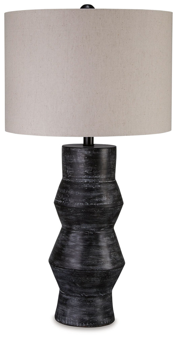 Add a touch of casually cool style to your home with this table lamp. The terra cotta base sports a black rubbed finish that effortlessly complements a wide range of decor and color palettes. This versatile and illuminating choice is sure to be the glowin