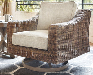  this swivel lounge chair elevates the art of alfresco living. Beautiful and durable enough for indoor and outdoor use