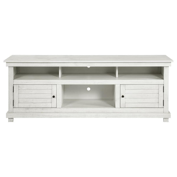 Payne - 70## TV Stand Media Console - Distressed White