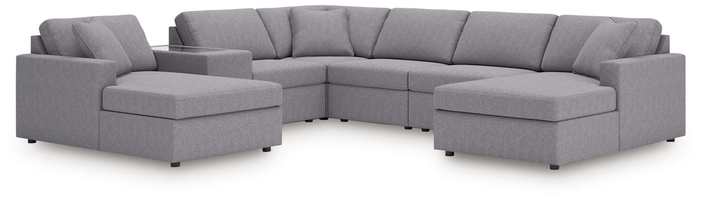 Looking cool and contemporary is great. But when it comes down to it, youâ€™re all about low-maintenance lounging. With the performance fabric on this sectional, cleaning spills is a breeze. Its customizable modular design caters to your ever-changing nee