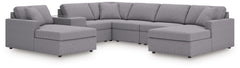 Looking cool and contemporary is great. But when it comes down to it, youâ€™re all about low-maintenance lounging. With the performance fabric on this sectional, cleaning spills is a breeze. Its customizable modular design caters to your ever-changing nee