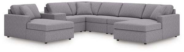 Looking cool and contemporary is great. But when it comes down to it, youâ€™re all about low-maintenance lounging. With the performance fabric on this sectional, cleaning spills is a breeze. Its customizable modular design caters to your ever-changing nee