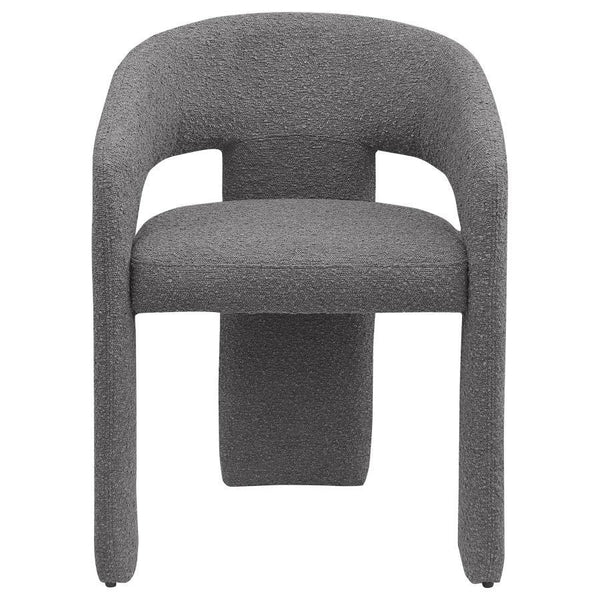 Eudora - Boucle Upholstered Dining Arm Chair (Set of 2) - Gray