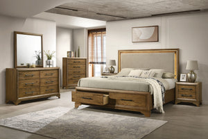  featuring a platform storage bed with a lighted headboard