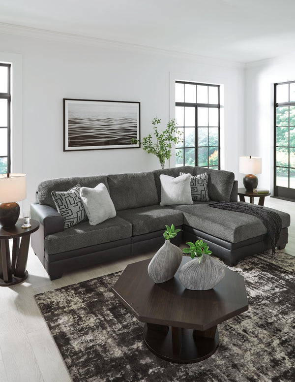 Brixley Pier - Graphite - 2-Piece Sectional With Raf Corner Chaise