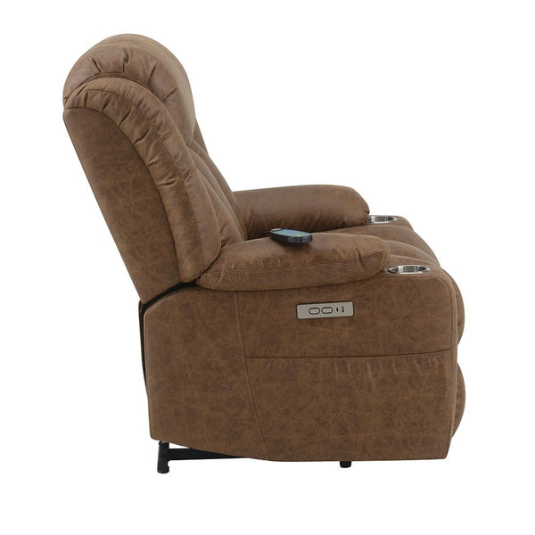 Omarion - Power Recliner With Lift & Heating & Massage - Brown