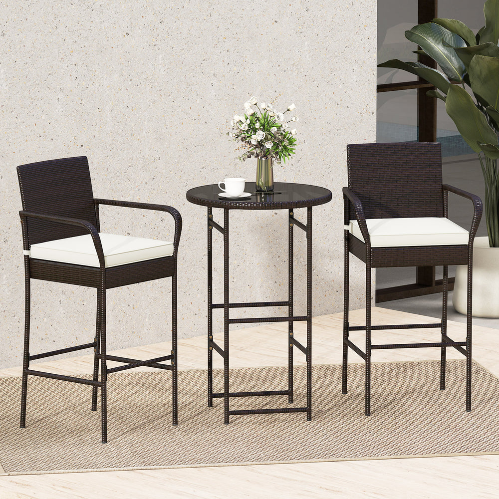 Made of hand-woven PE wicker for extended elegance<br>Inclined backrest  curved armrests and cozy footrest for relaxation<br>Soft cushions with elastic sponge fillings for more comfort<br>Smooth zippers make cushion covers easy to remove and clean<br>Fixi