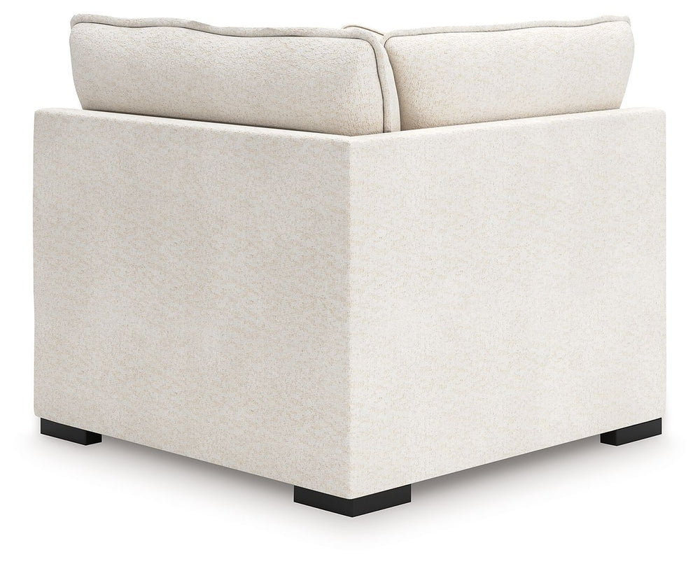 This left-arm facing/right-arm facing corner chair is made with Next-Gen Nuvellaâ„¢ (polyester) fade-resistant, washable fabric. Fully finished on all sides, it pairs with other items in the series to make a modular sectional.<br><br><b>Additional Dimensi