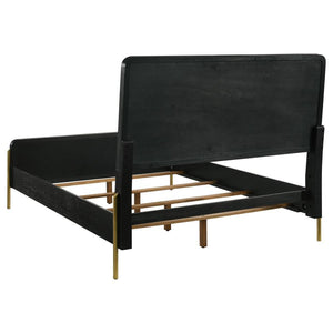 Arini - 5 Piece California King Bedroom Set - Black And Natural