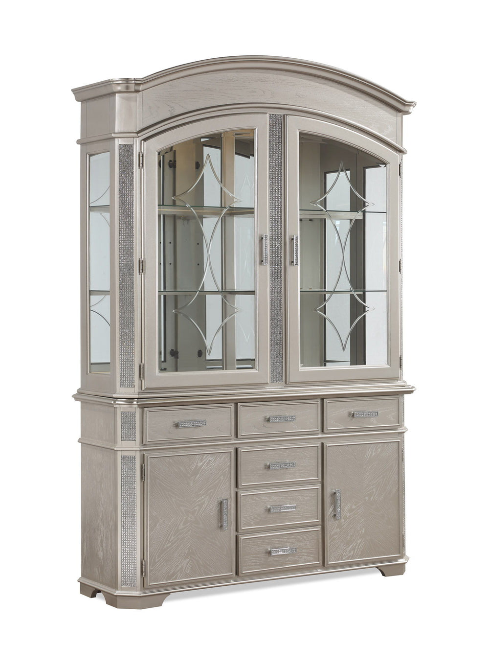 Klina - Buffet & Hutch<h4><b>Klina - Buffet - Silver</b></h4> <table width="100%"><colgroup><col style="width: 30%"> <col style="width: 70%"> </colgroup> <tbody> <tr> <td>Dimensions</td> <td> 17.00"L x 60.00"D x 33.30"H</td> </tr> <tr> <td>Weight</td> <td